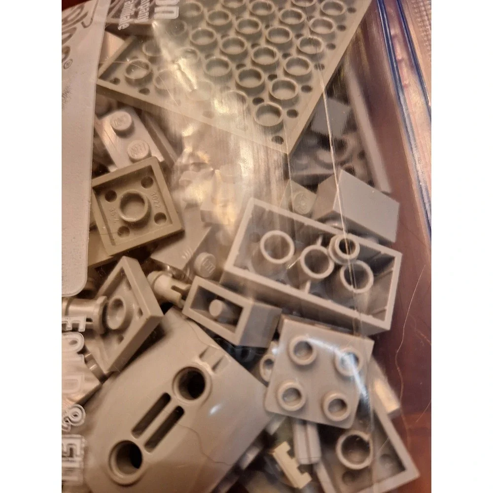 LEGO Bulk 1/2 Pound Lot Gray Bricks Plates Technic Pieces Mixed Asst Light Dark